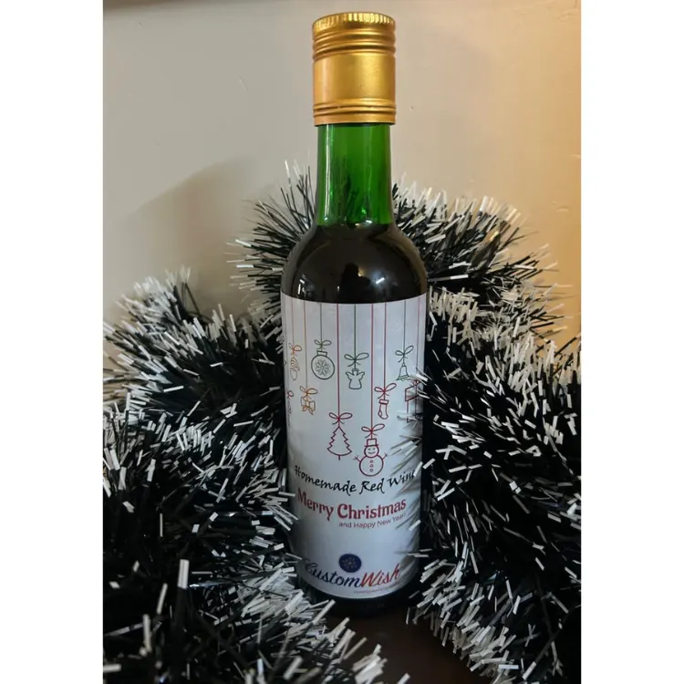 Homemade wine for Christmas gifting and festive events